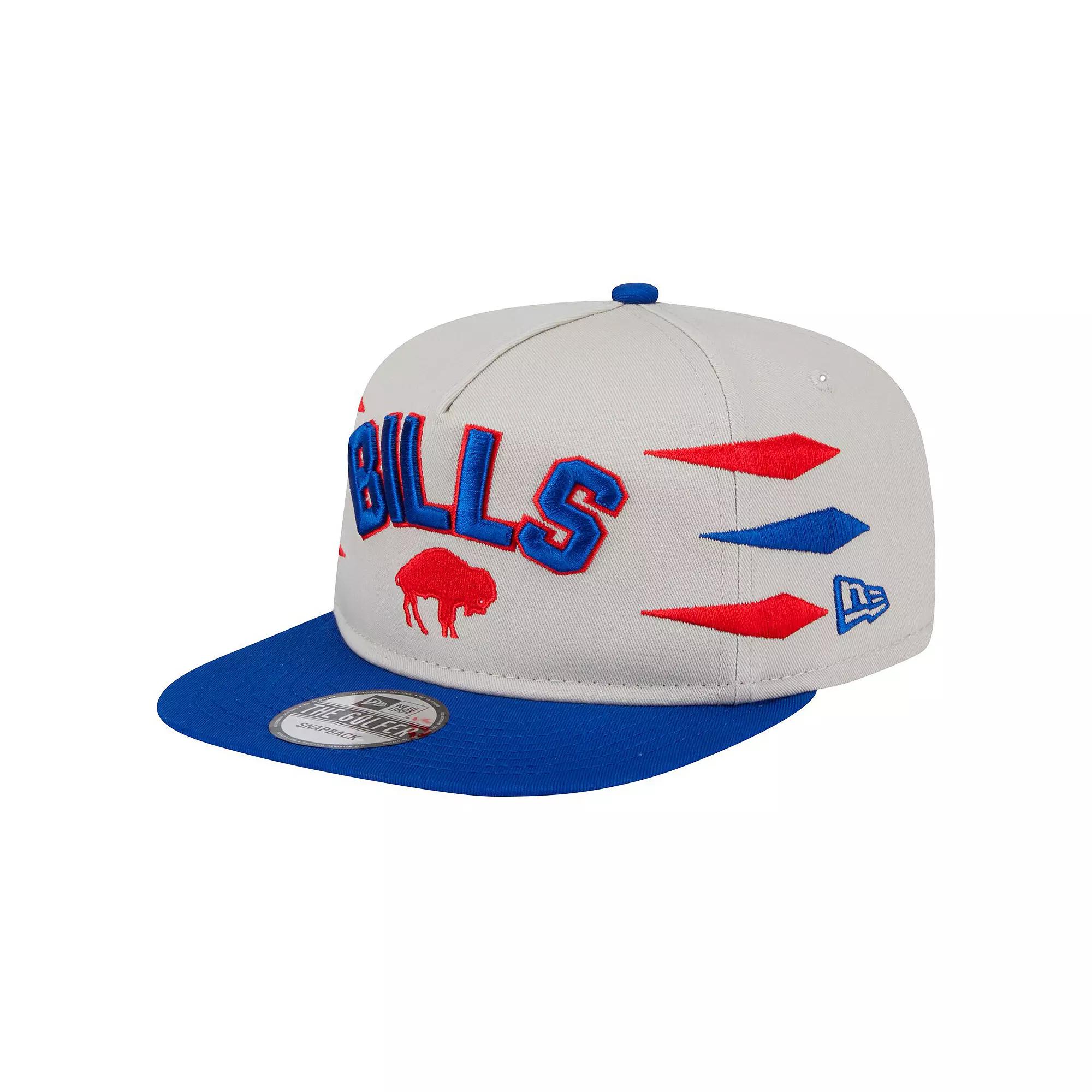 Men's New Era Stone/Royal Buffalo Bills Athletic Golfer Snapback Hat, Team Product Image