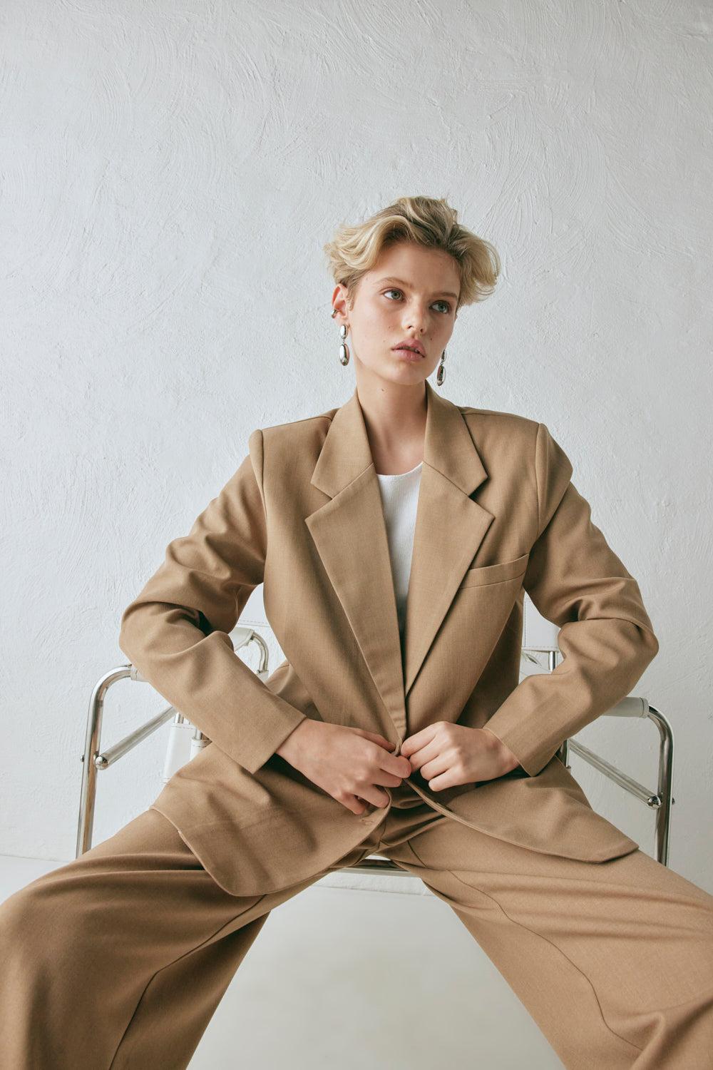 Sayna Blazer Latte Product Image