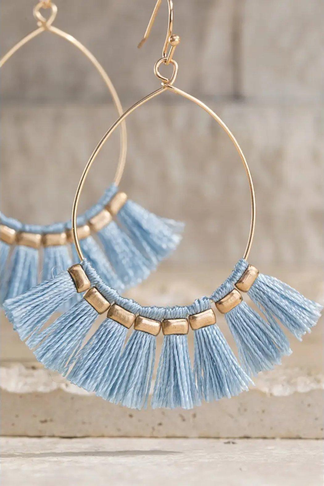 Fine Thread Fish Hook Earrings Product Image