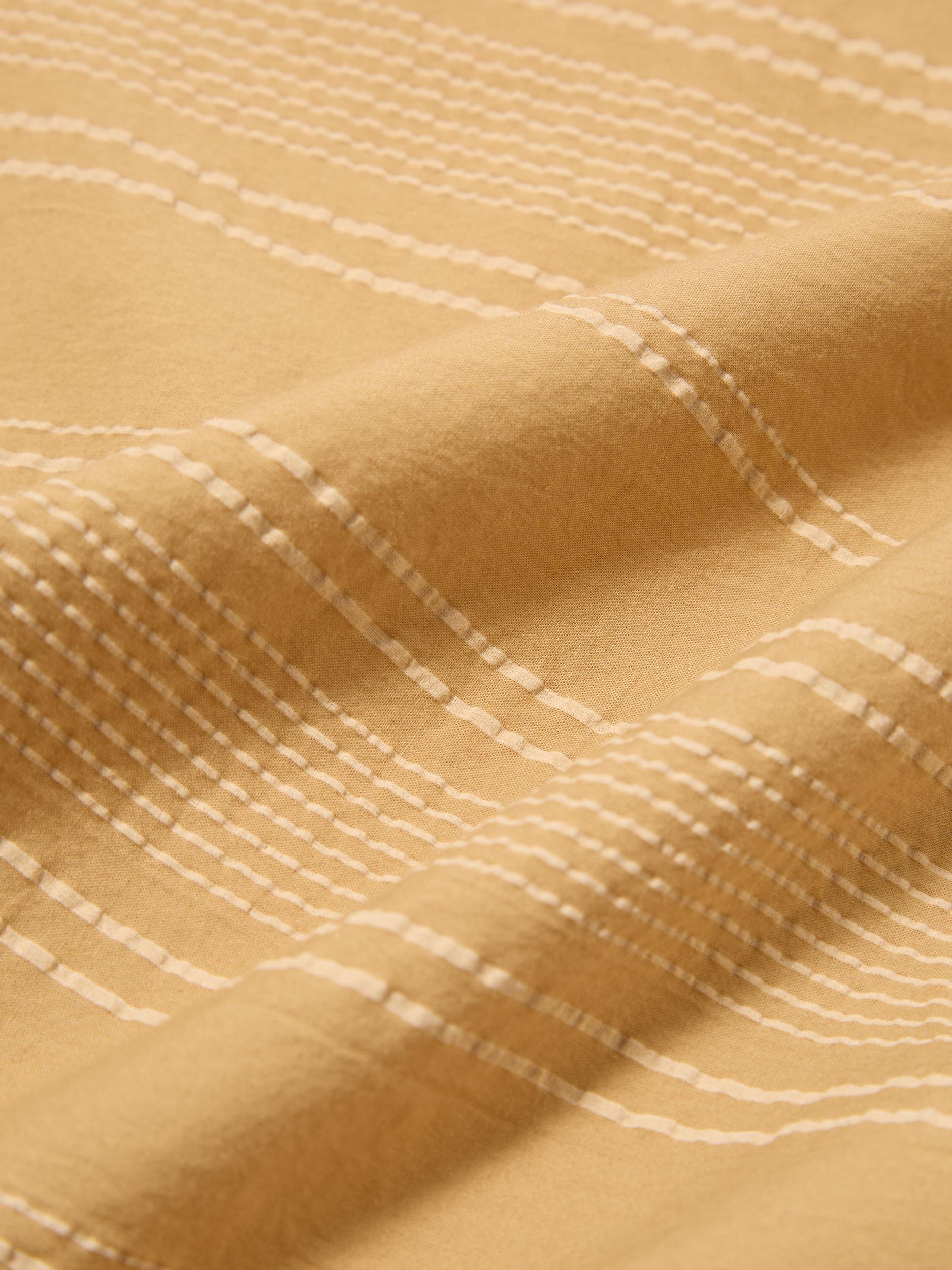 Sand Textured Stripe Minari Shirt Product Image