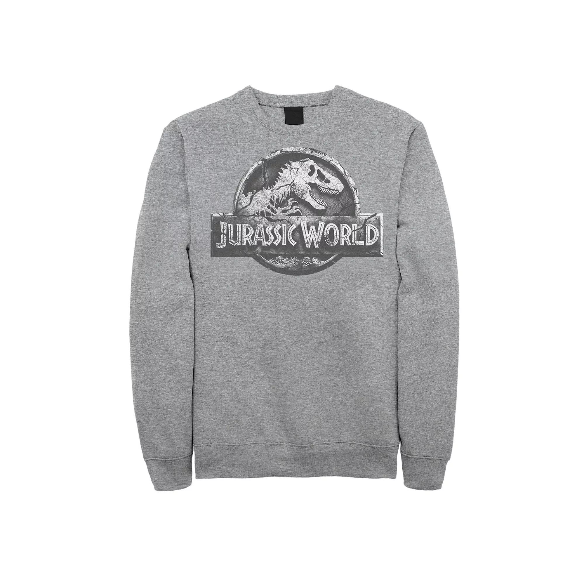 Men's Jurassic World Two Return Stone Logo Sweatshirt,  Product Image