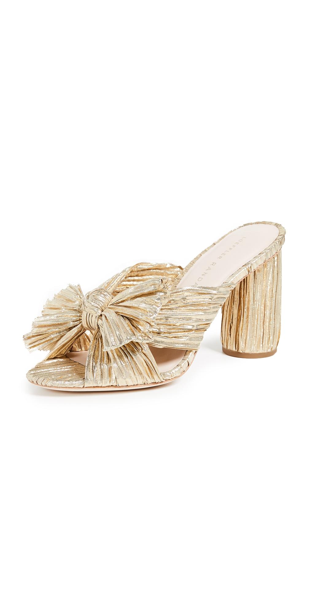 Loeffler Randall Penny Pleated Bow Sandals Product Image