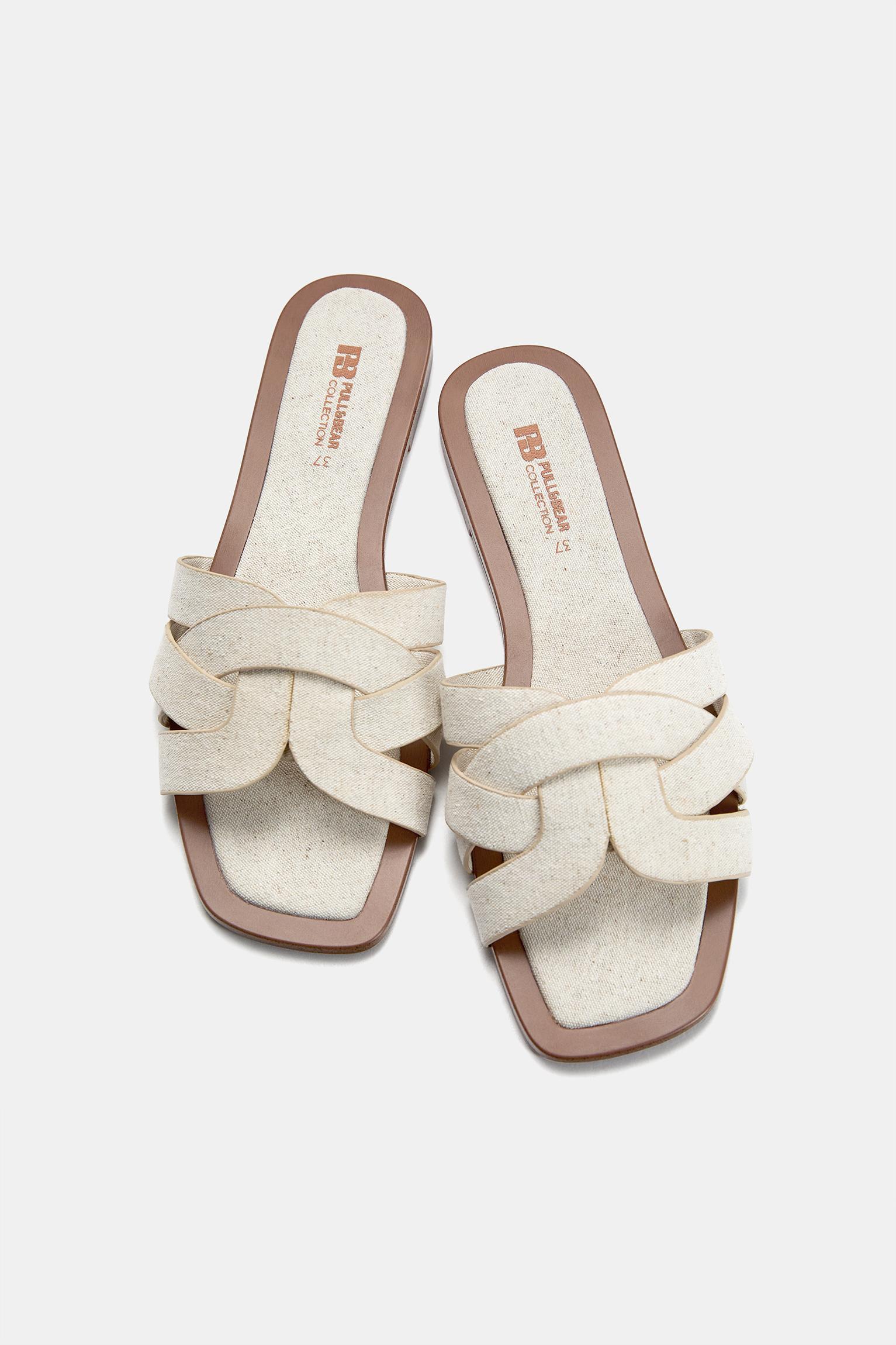 Flat fabric sandals Product Image