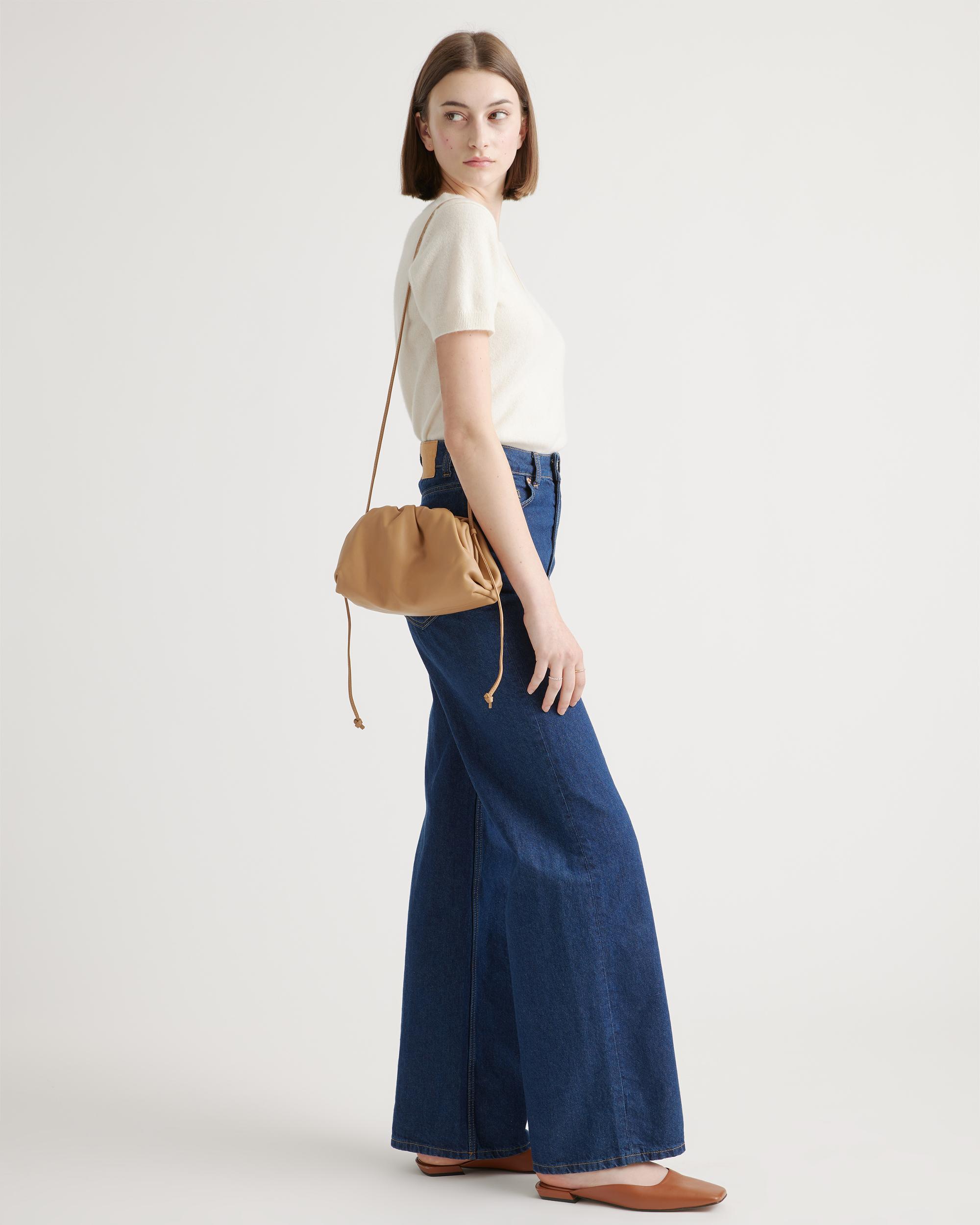 Quince | Women's Italian Leather Pouch Crossbody Clutch Product Image