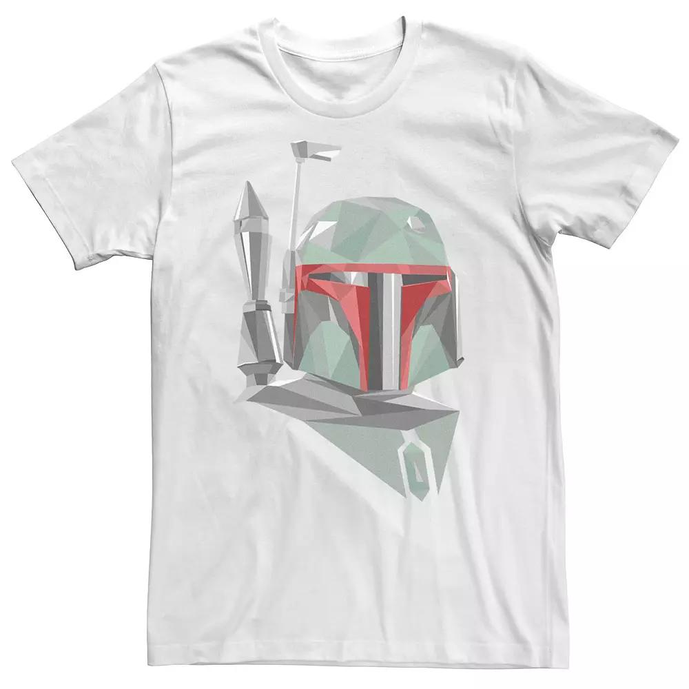 Big & Tall Star Wars Boba Fett Geometric Helmet Portrait Tee, Men's,  Product Image