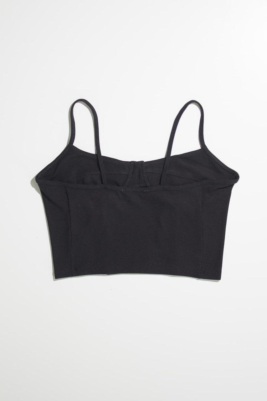 Black Ribbed Bustier Cami Product Image