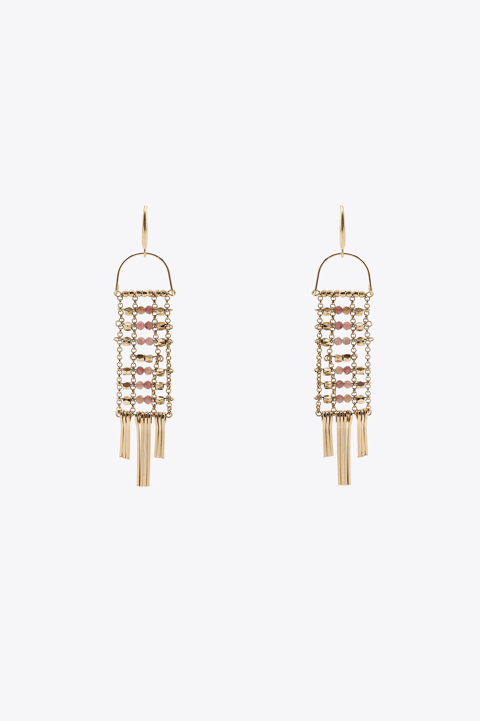 METAL BEAD EARRINGS Product Image
