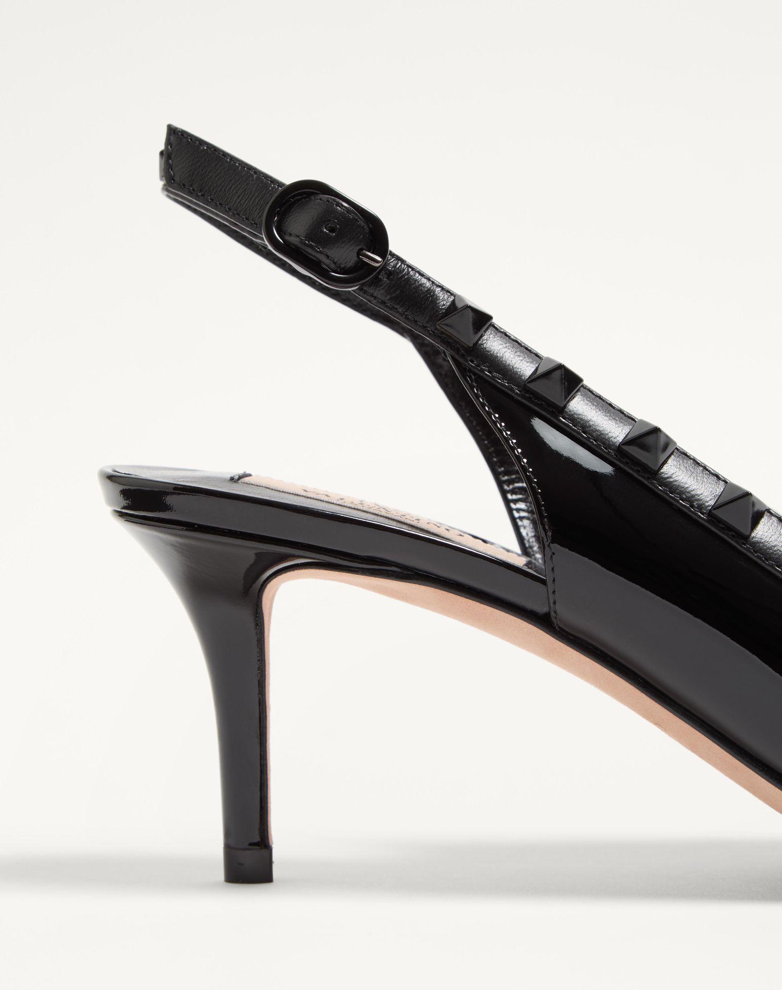 Rockstud Bow Slingback Pump In Patent Leather With Matching Studs 60Mm Product Image