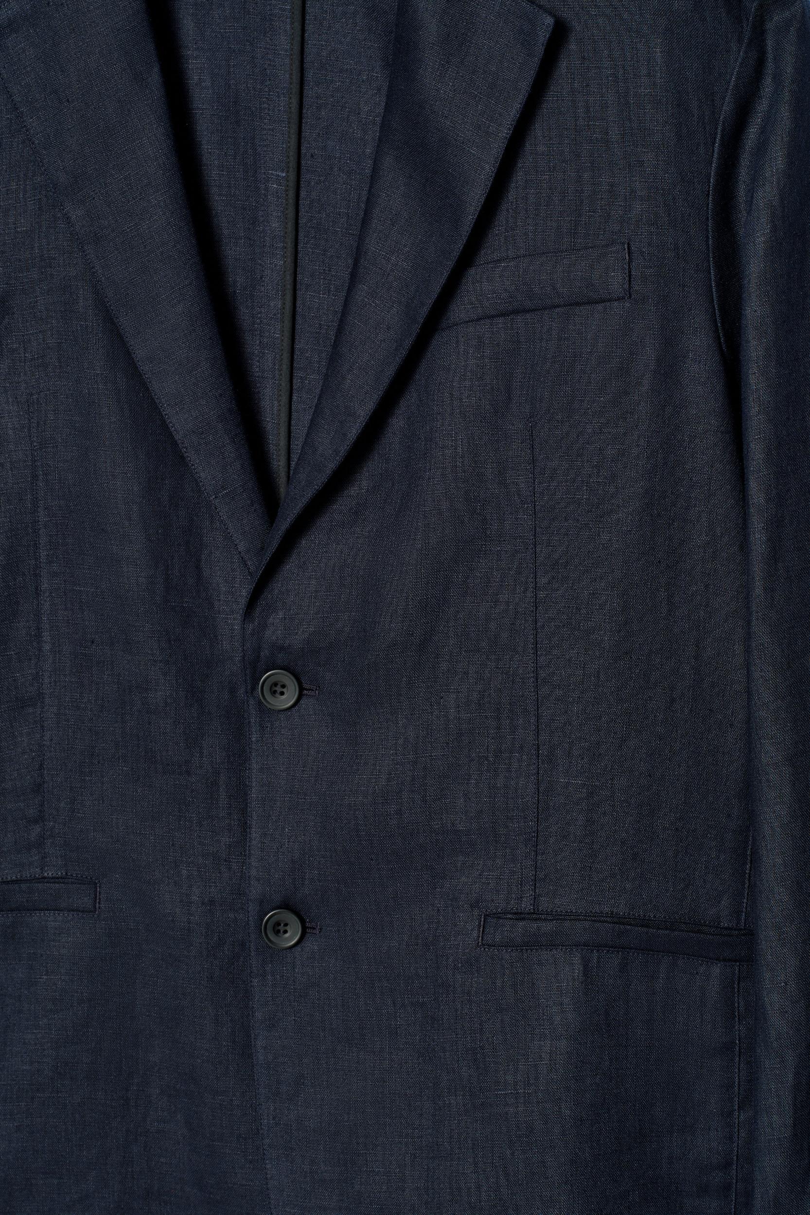 SINGLE-BREASTED LINEN BLAZER Product Image