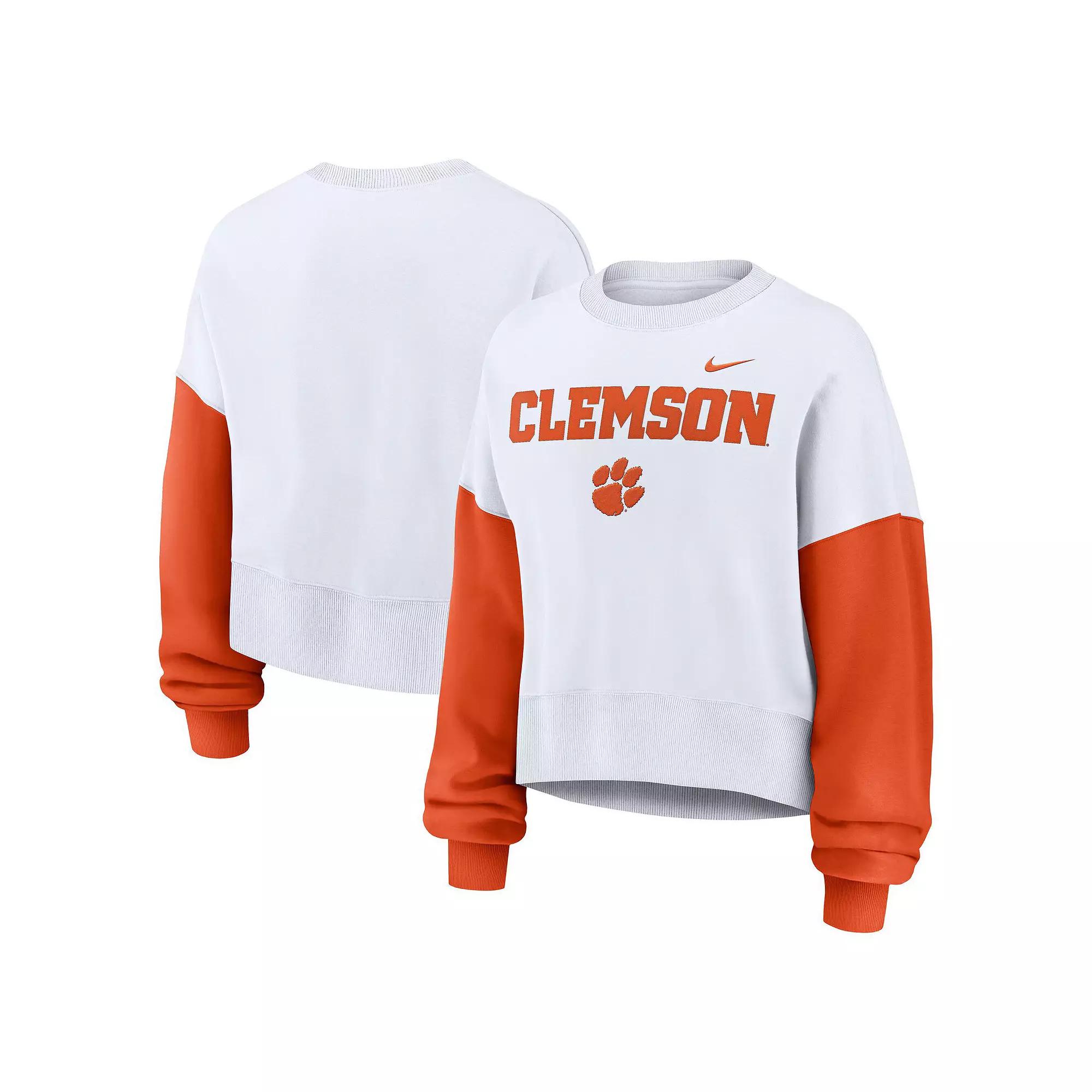 Clemson Tigers Primetime Nike Womens College Pullover Crew | 01D711VACLN-88C Product Image