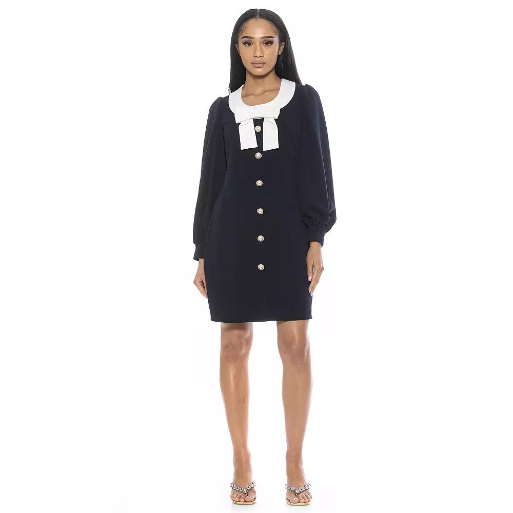 Women's ALEXIA ADMOR Miyako Low Scoopneck Mini Dress,  Product Image