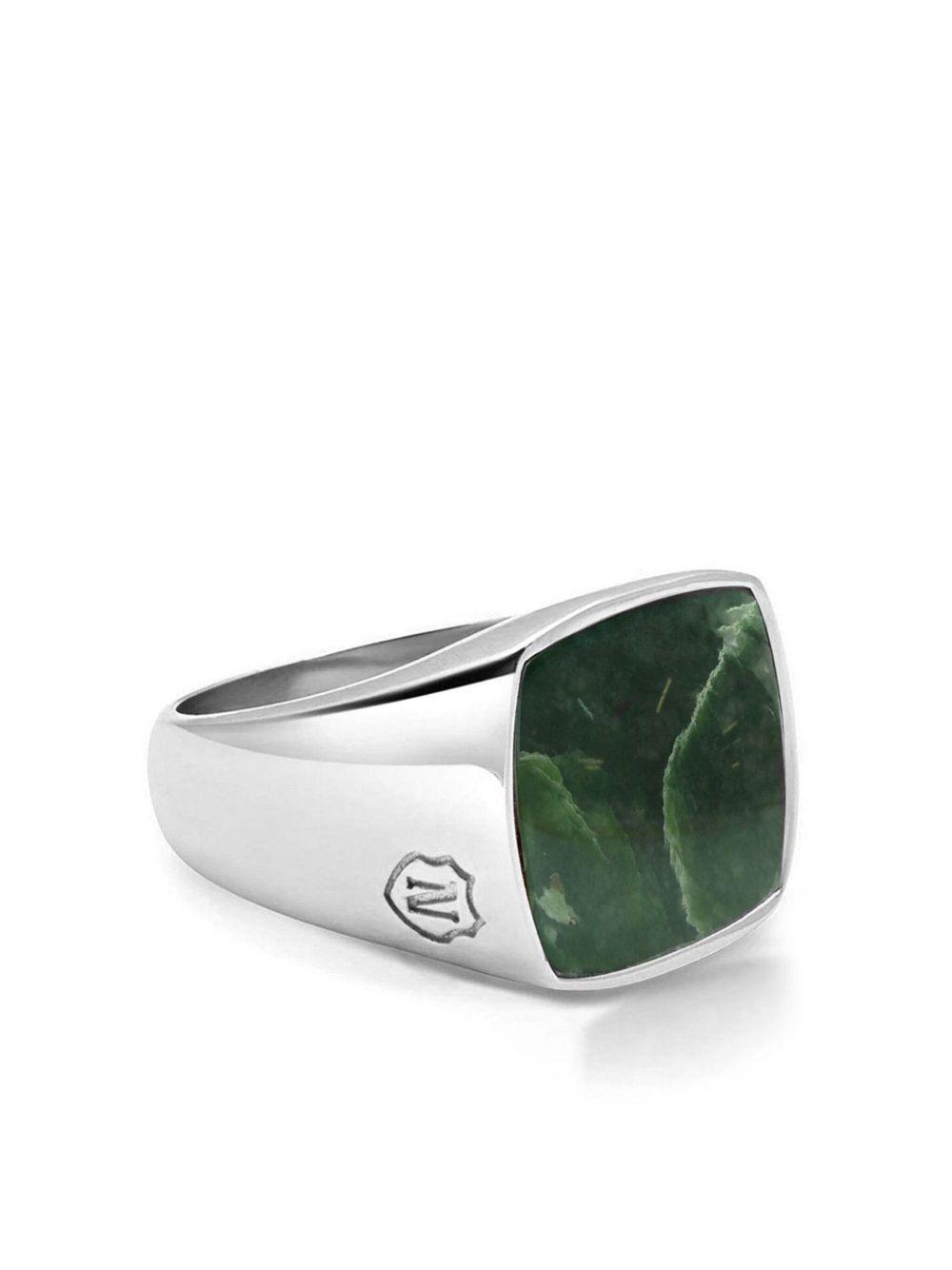 silver-plated jade ring Product Image
