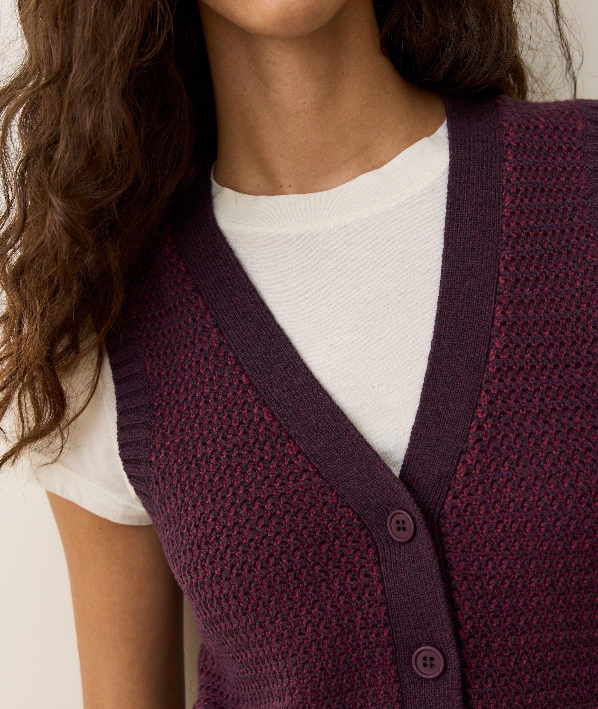 Robin Textured Sweater Vest Product Image