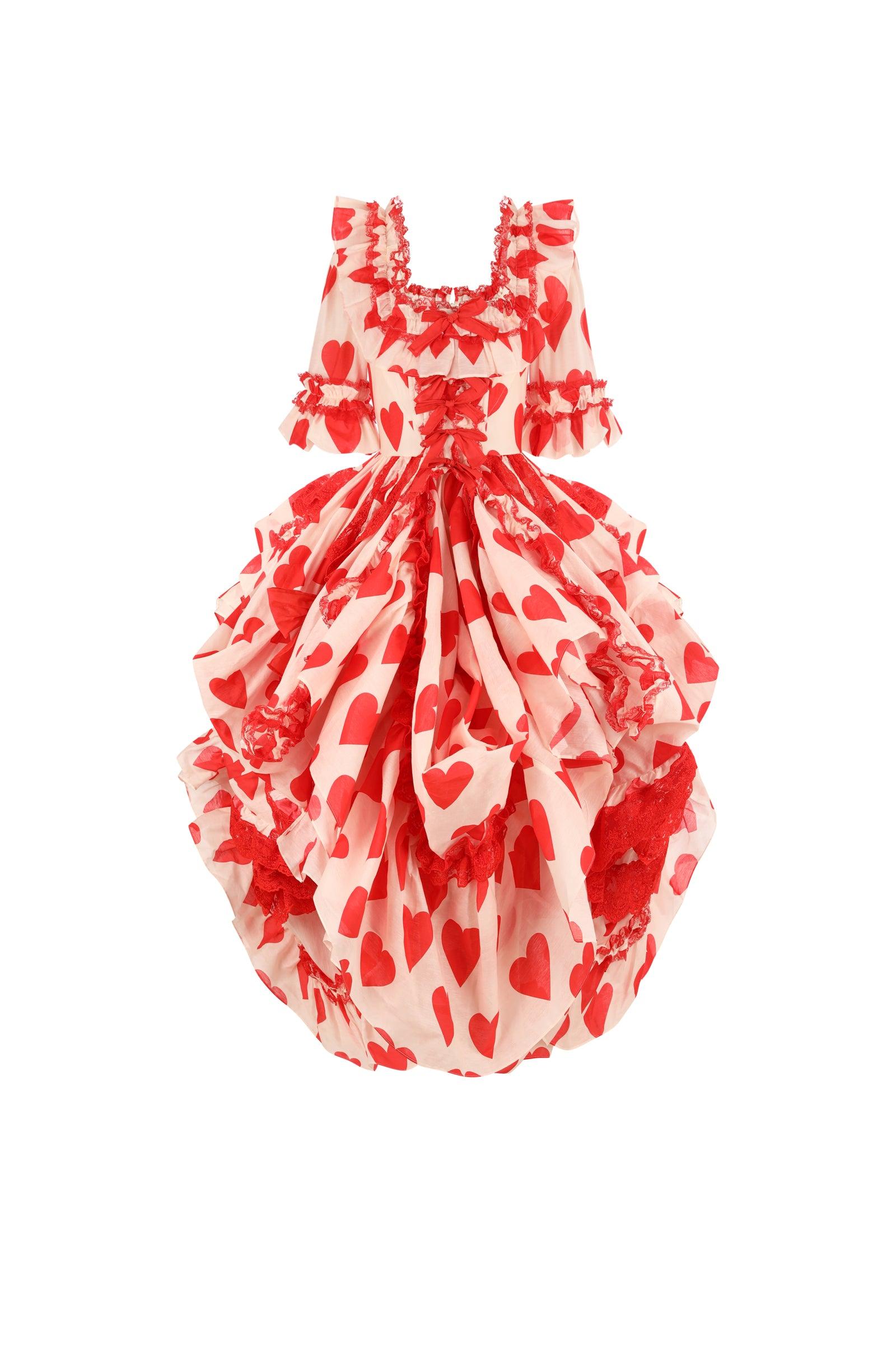 The Silk Organdy Queen Of Hearts Antoinette Gown Product Image