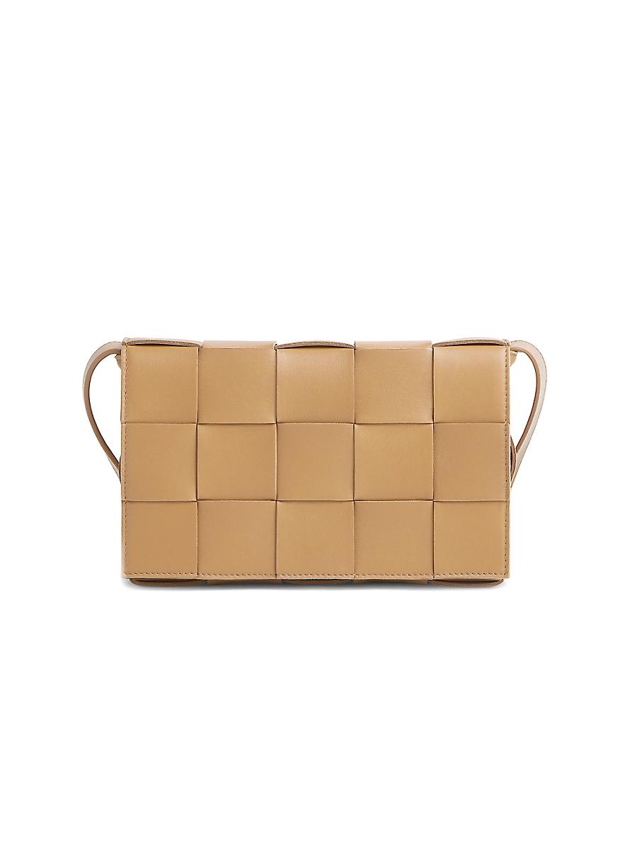 Womens The Cassette Intreccio Leather Crossbody Bag Product Image