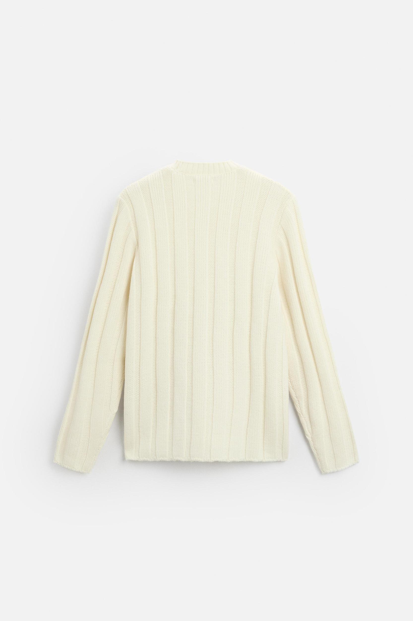 RIBBED TEXTURED SWEATER Product Image