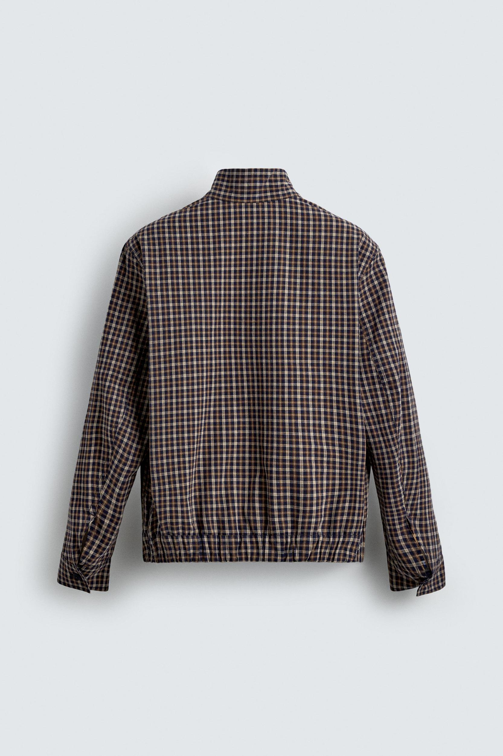 PLAID BOMBER JACKET Product Image