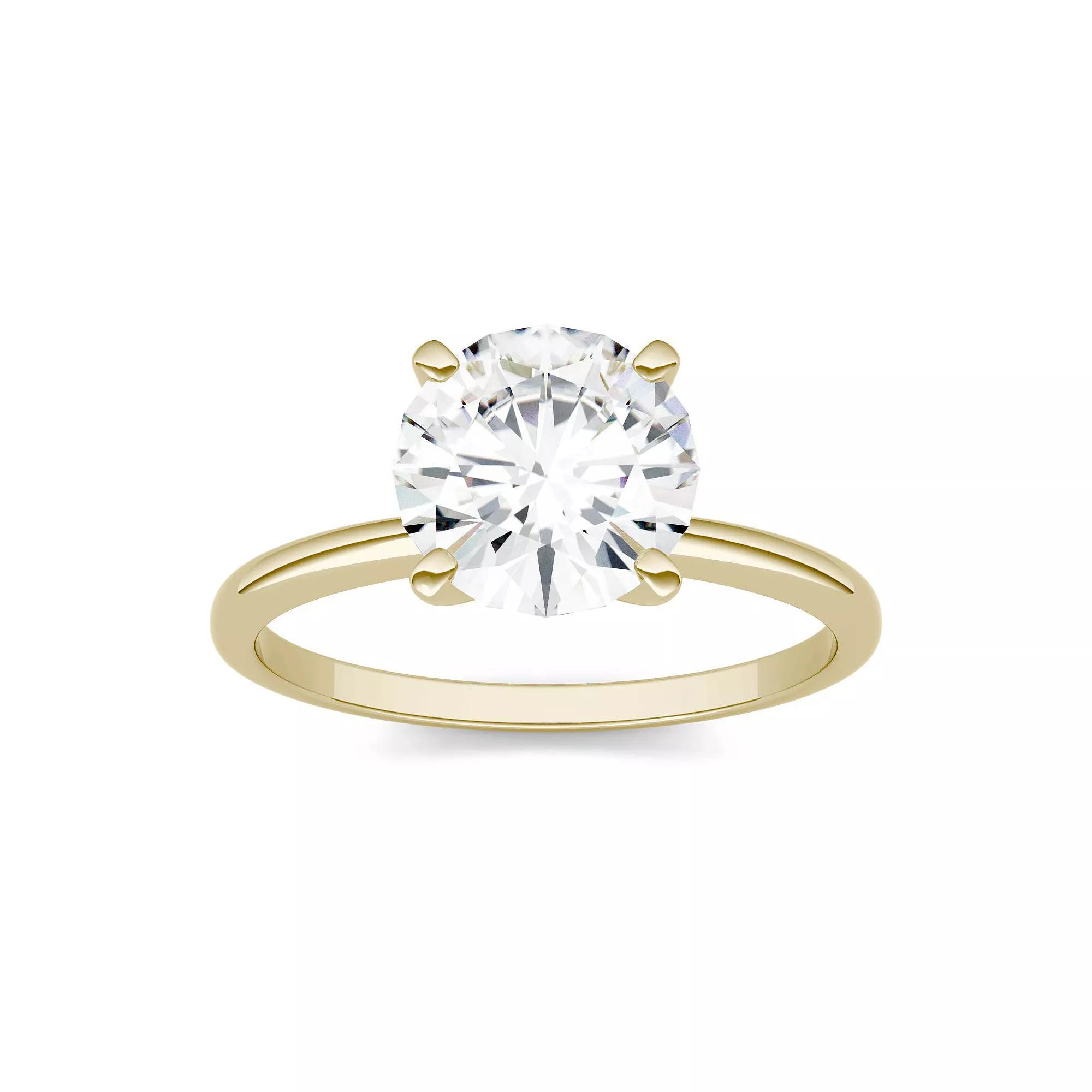 Charles & Colvard 14k White Gold 1 9/10 Carat T.W. Lab-Created Moissanite Solitaire Engagement Ring, Women's, Size: 7, 14k Whgold Product Image