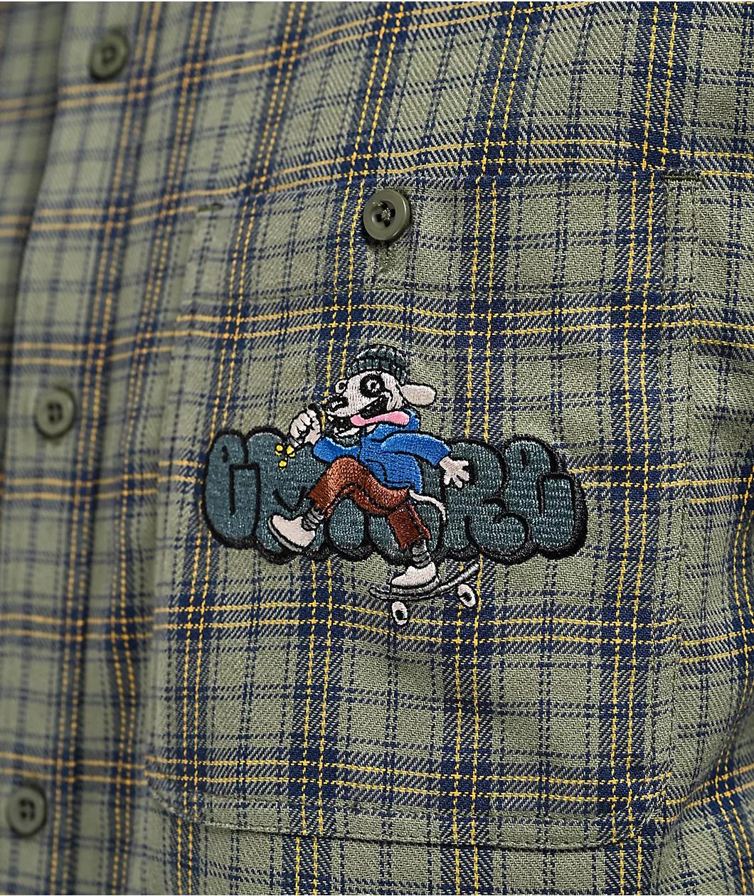 Empyre Browser Green Flannel Shirt Product Image