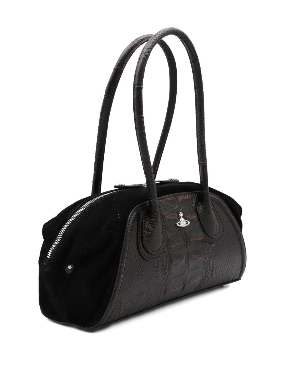 crocodile-embossed shoulder bag Product Image