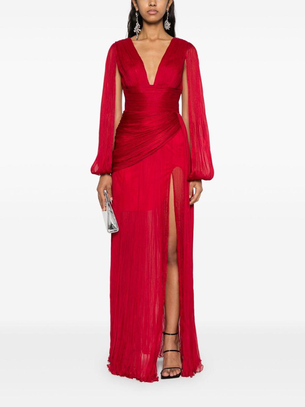 Leona plissé maxi dress Product Image