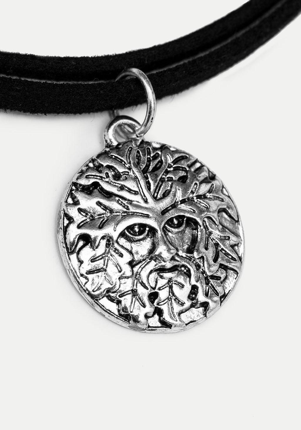 Triune 3 Layered Necklace Pentagram and Crystal Product Image