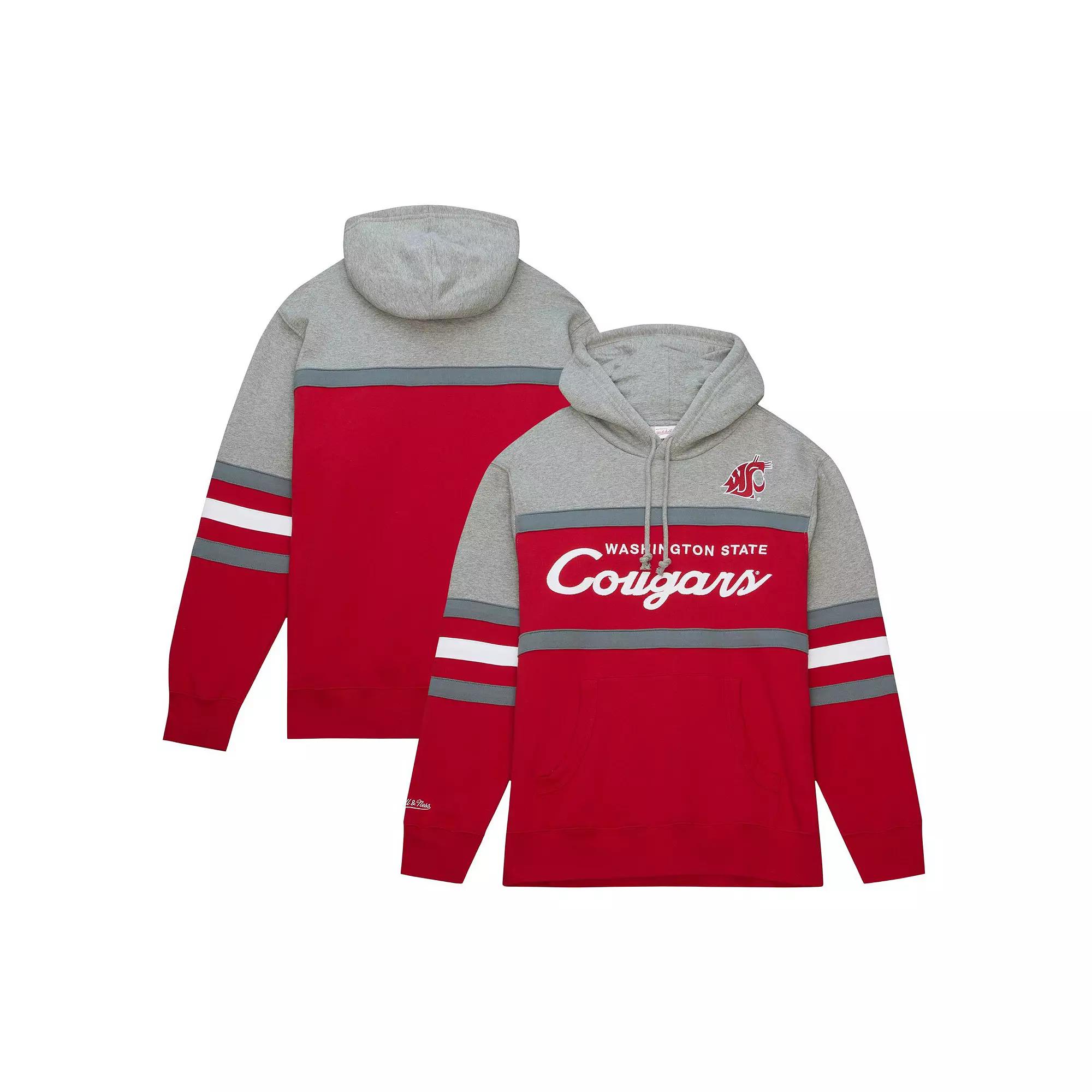 Men's Mitchell & Ness Red Washington State Cougars Head Coach Pullover Hoodie,  Product Image