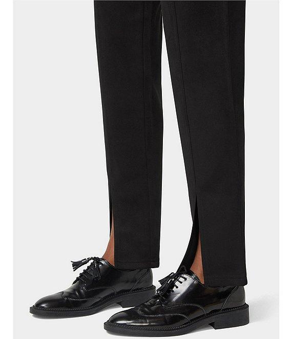 HUE High-Rise Suede Straight Split Front Leggings Product Image