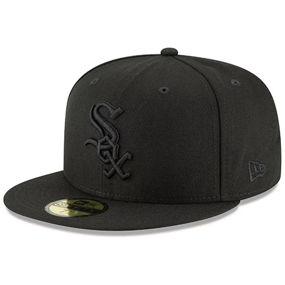 Men's New Era Black Chicago White Sox Primary Logo Basic 59FIFTY Fitted Hat, Size: 6 7/8 Product Image