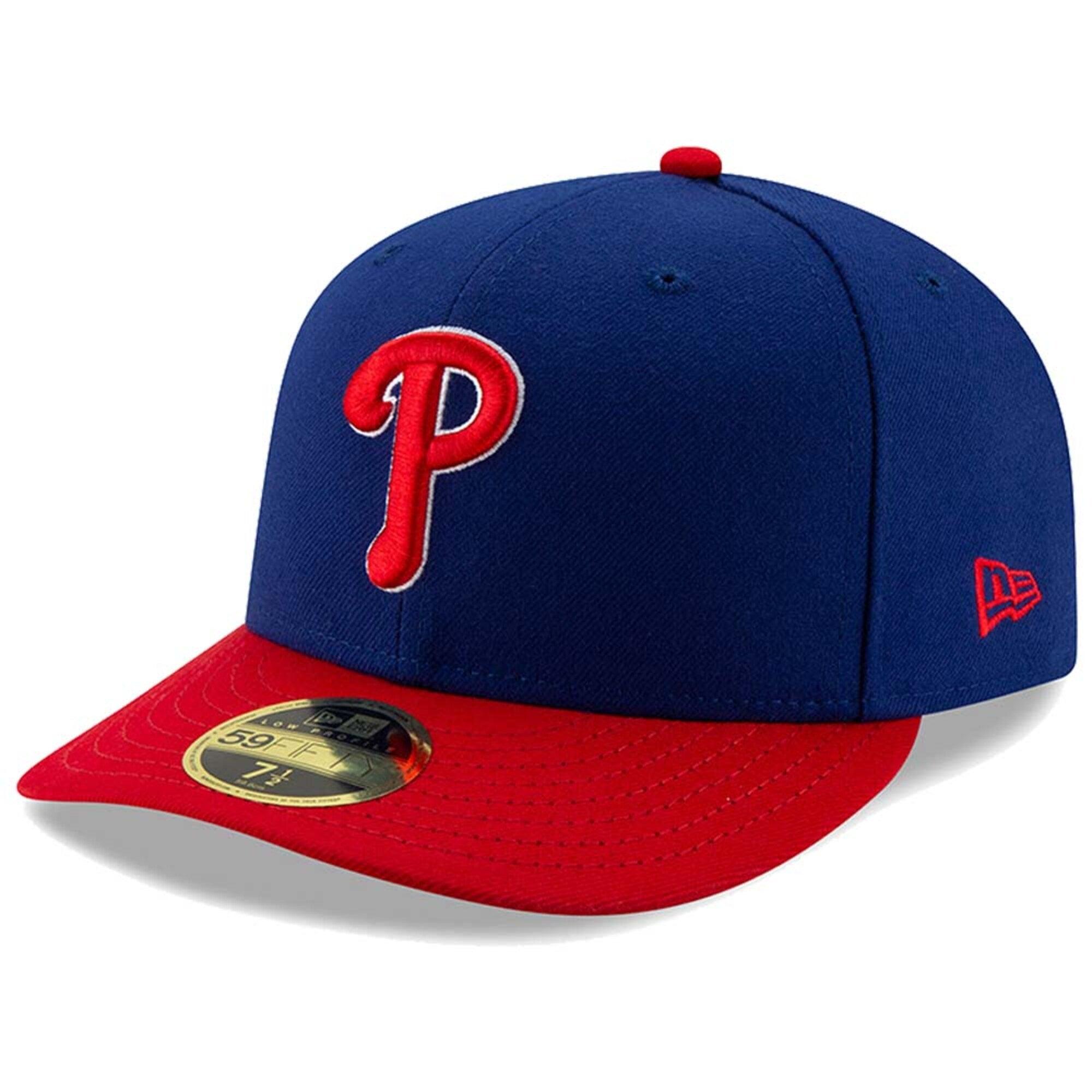 Men's New Era Royal/Red Philadelphia Phillies Authentic Collection Alternate On-Field Low Profile 59FIFTY Fitted Hat, Size: 8, Blue Product Image