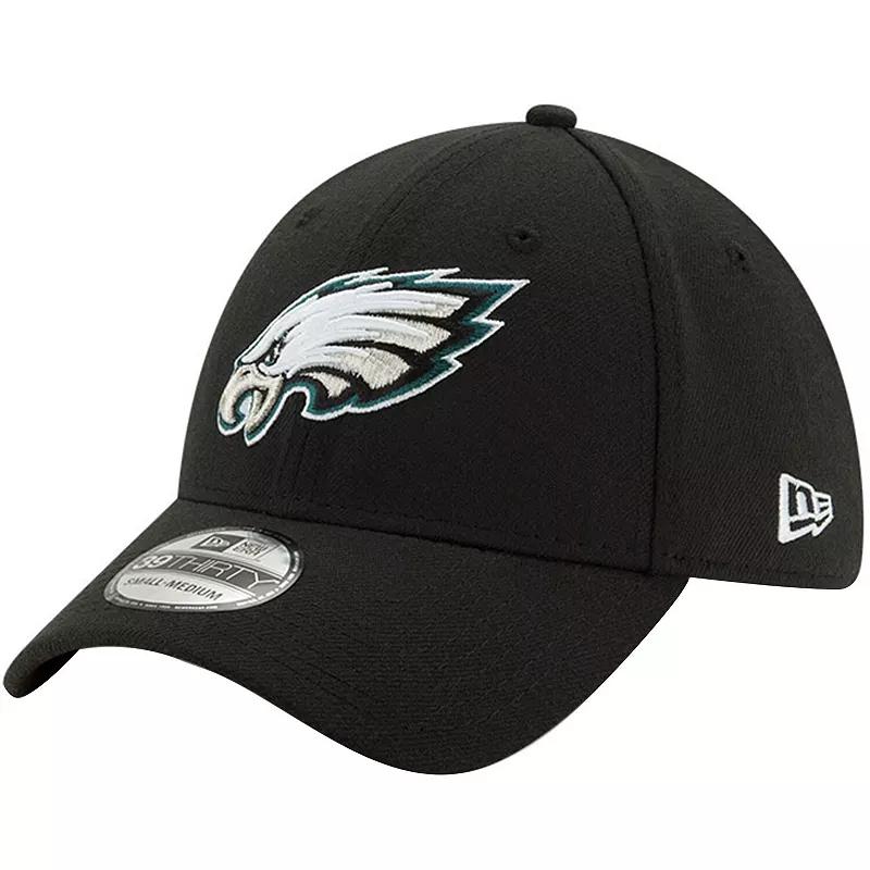 Men's New Era Black Philadelphia Eagles 39THIRTY Fitted Hat, Size: Large/XL Product Image