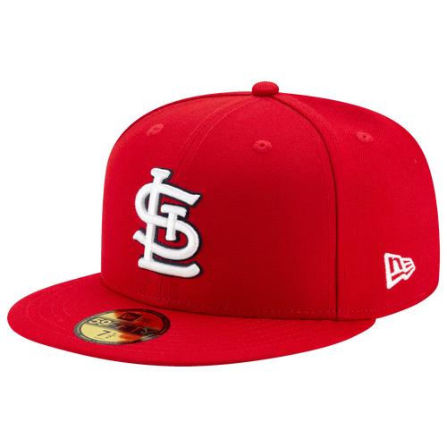 New Era St. Louis Cardinals New Era Cardinals 59Fifty Authentic Cap - Adult Red/White Product Image
