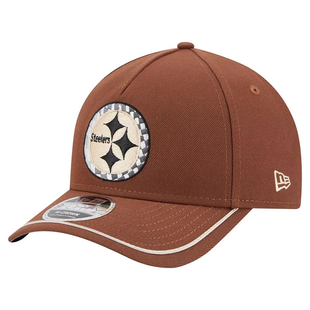 Men's New Era  Brown Pittsburgh Steelers Motorsport 9FORTY Adjustable Hat Product Image