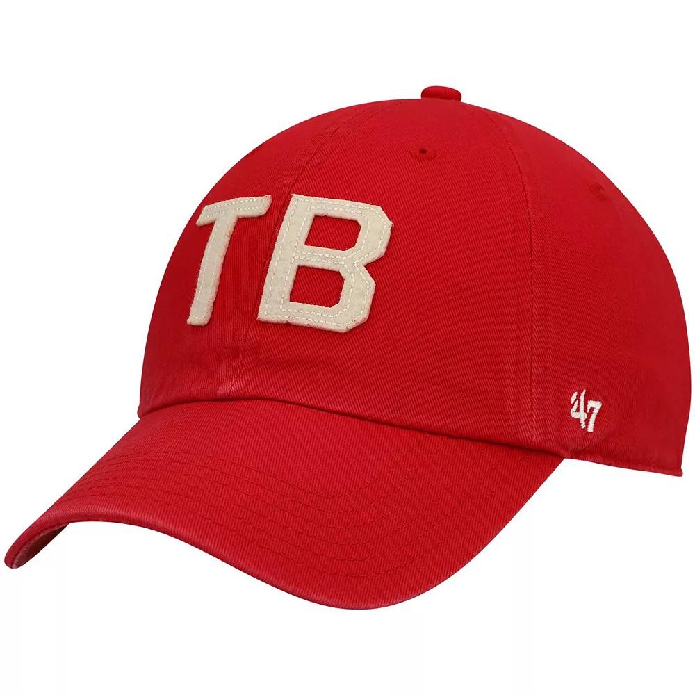 Women's '47 Red Tampa Bay Buccaneers Finley Clean Up Adjustable Hat Product Image