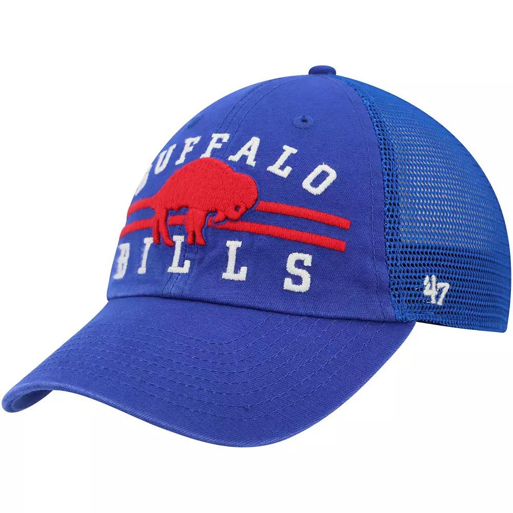 Mens 47 Royal Buffalo Bills Legacy Highpoint Trucker Clean Up Snapback Hat Product Image