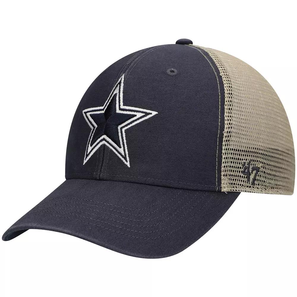 Men's '47 Navy Dallas Cowboys Flagship MVP Trucker Snapback Hat, Blue Product Image