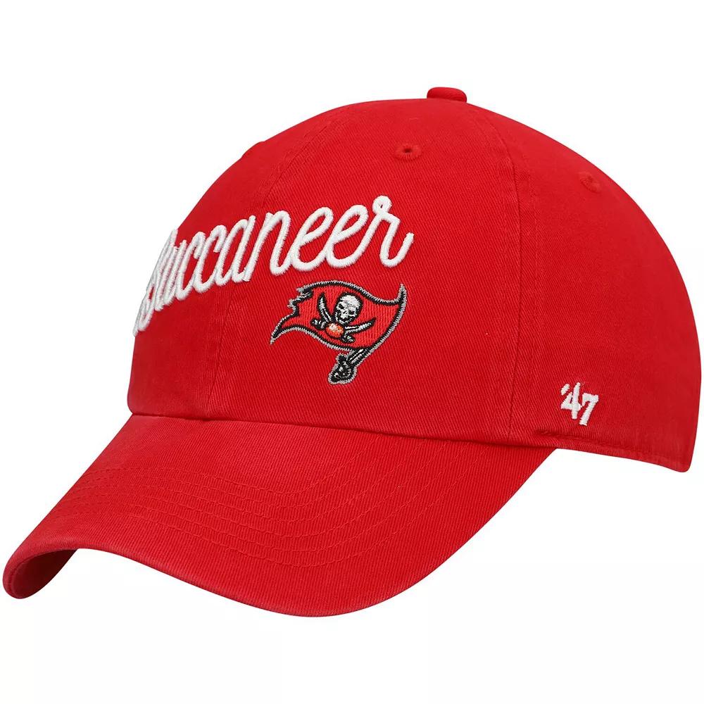 Women's '47 Red Tampa Bay Buccaneers Millie Clean Up Adjustable Hat Product Image