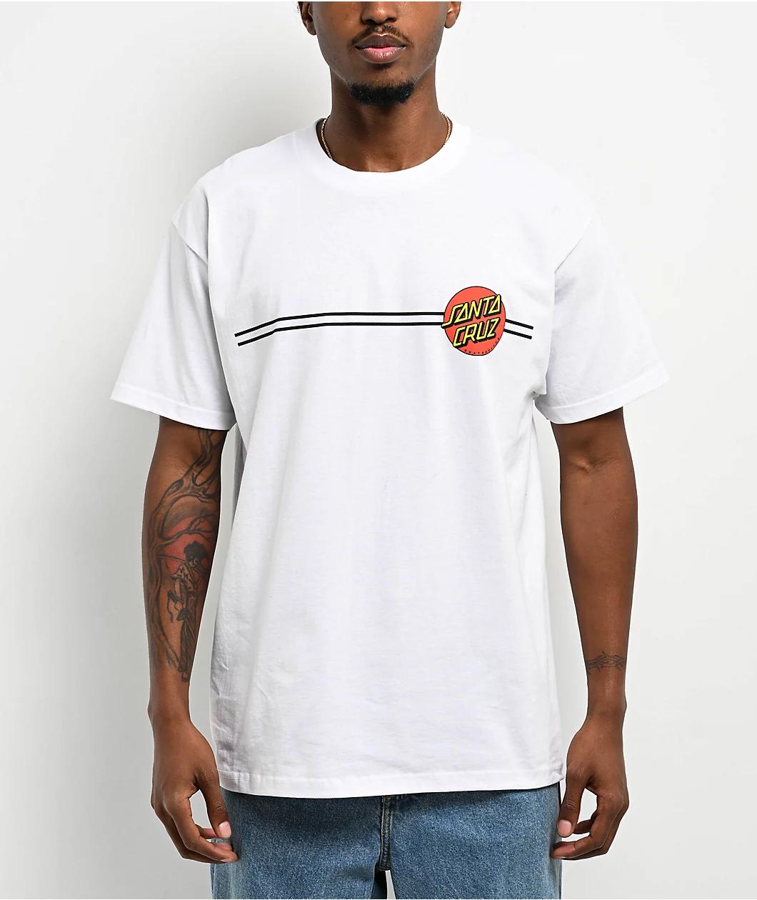 Santa Cruz Classic Dot White T-Shirt Product Image