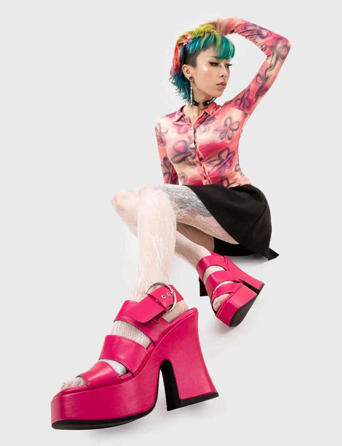 Mentally Wired Platform Sandals Product Image