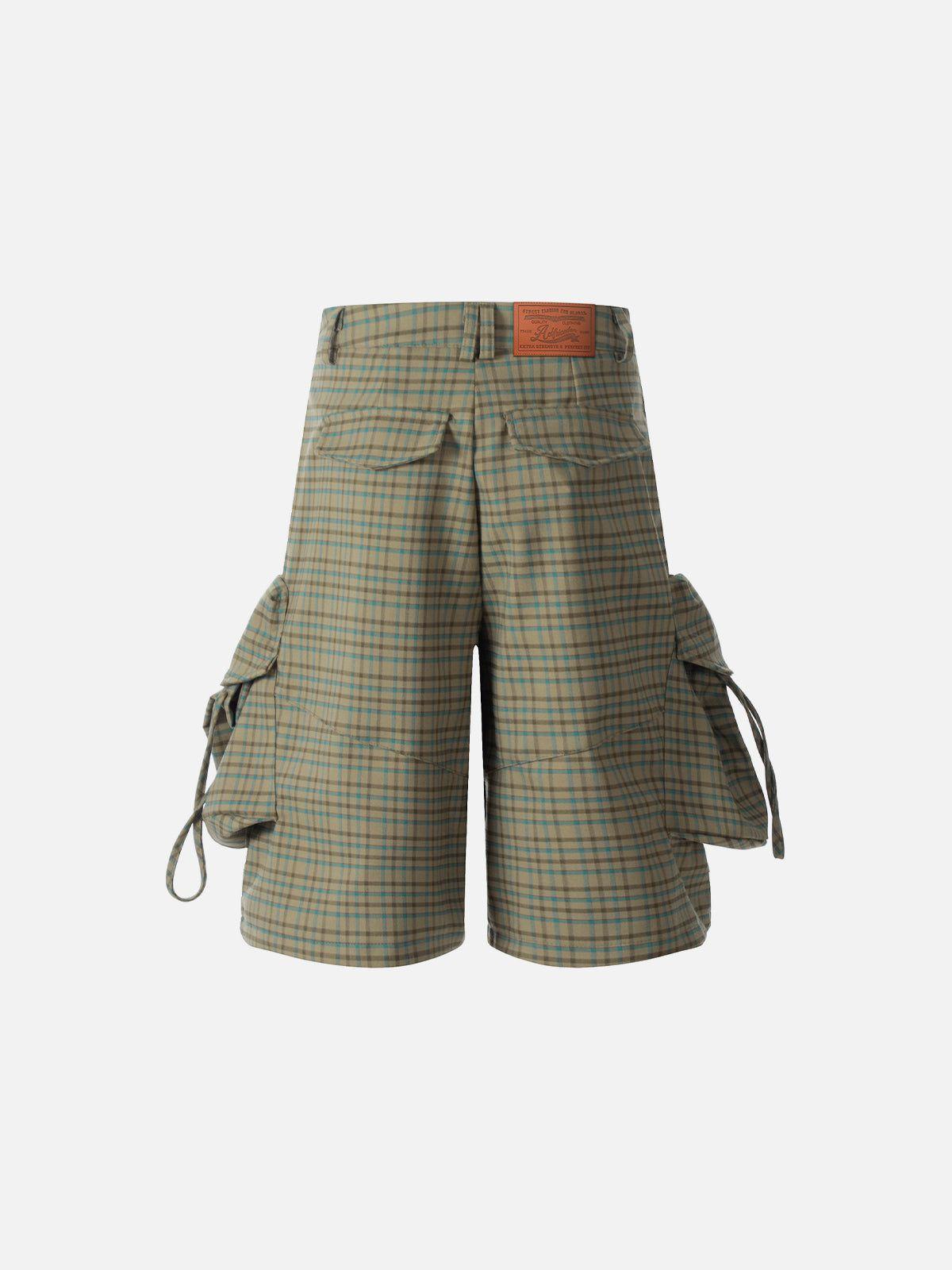 Aelfric Eden Vintage Plaid Multi Pocket Shorts Product Image