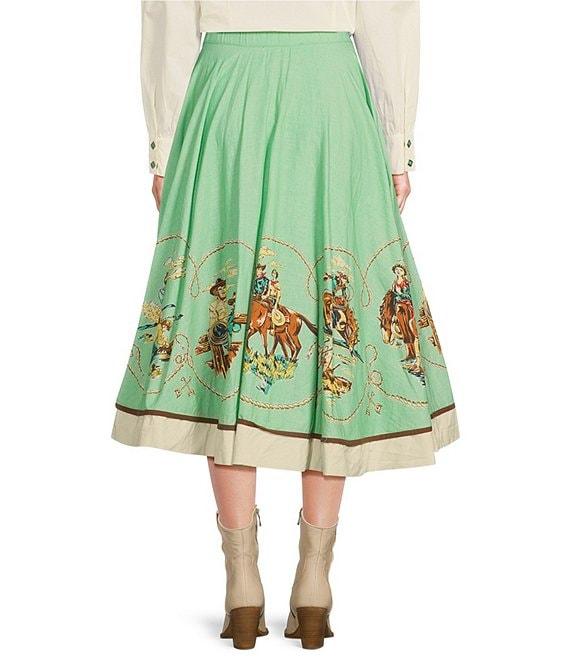 Double D Ranch Mitchell Gallery Western Print A-Line Skirt Product Image