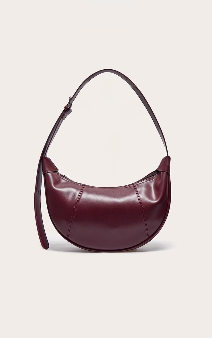Burgundy Crescent Cross Body Bag Product Image