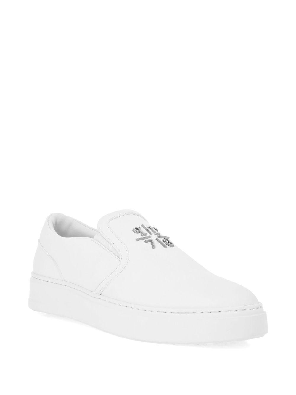 leather slip-on sneakers Product Image