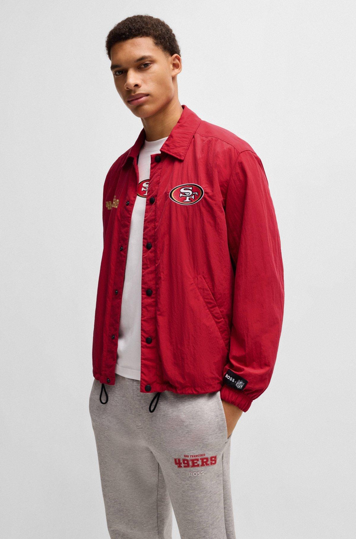 BOSS x NFL water-repellent jacket with embroidered branding Product Image