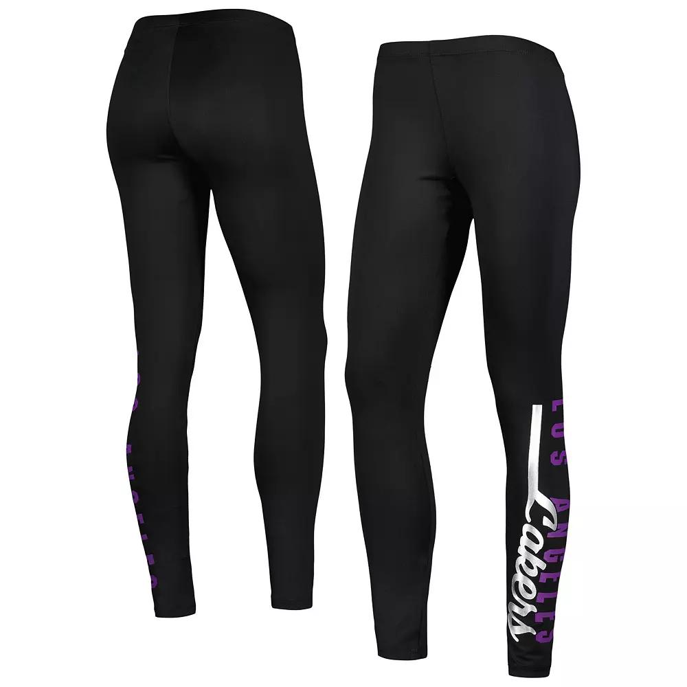 Women's G-III 4Her by Carl Banks Black Los Angeles Lakers Jump Shot Leggings, Size: Small Product Image