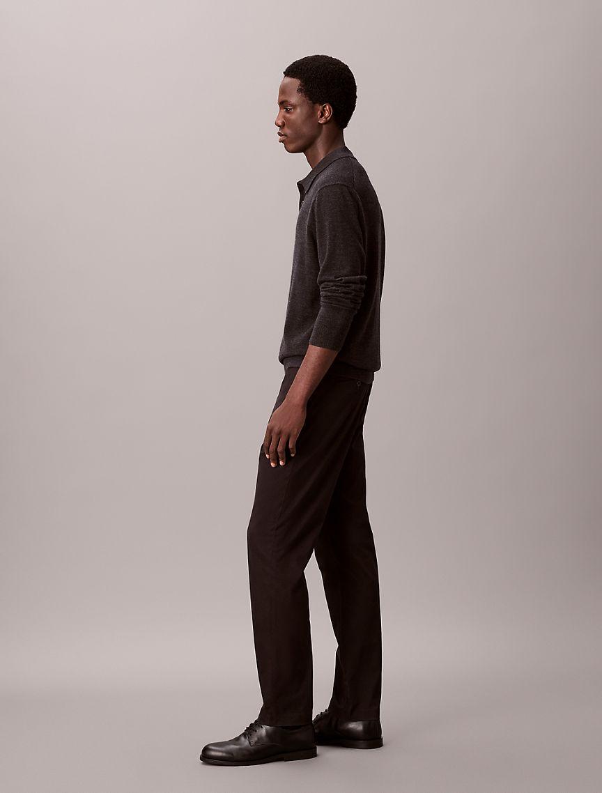 Cotton Sateen Slim Tapered Chino Pants Product Image