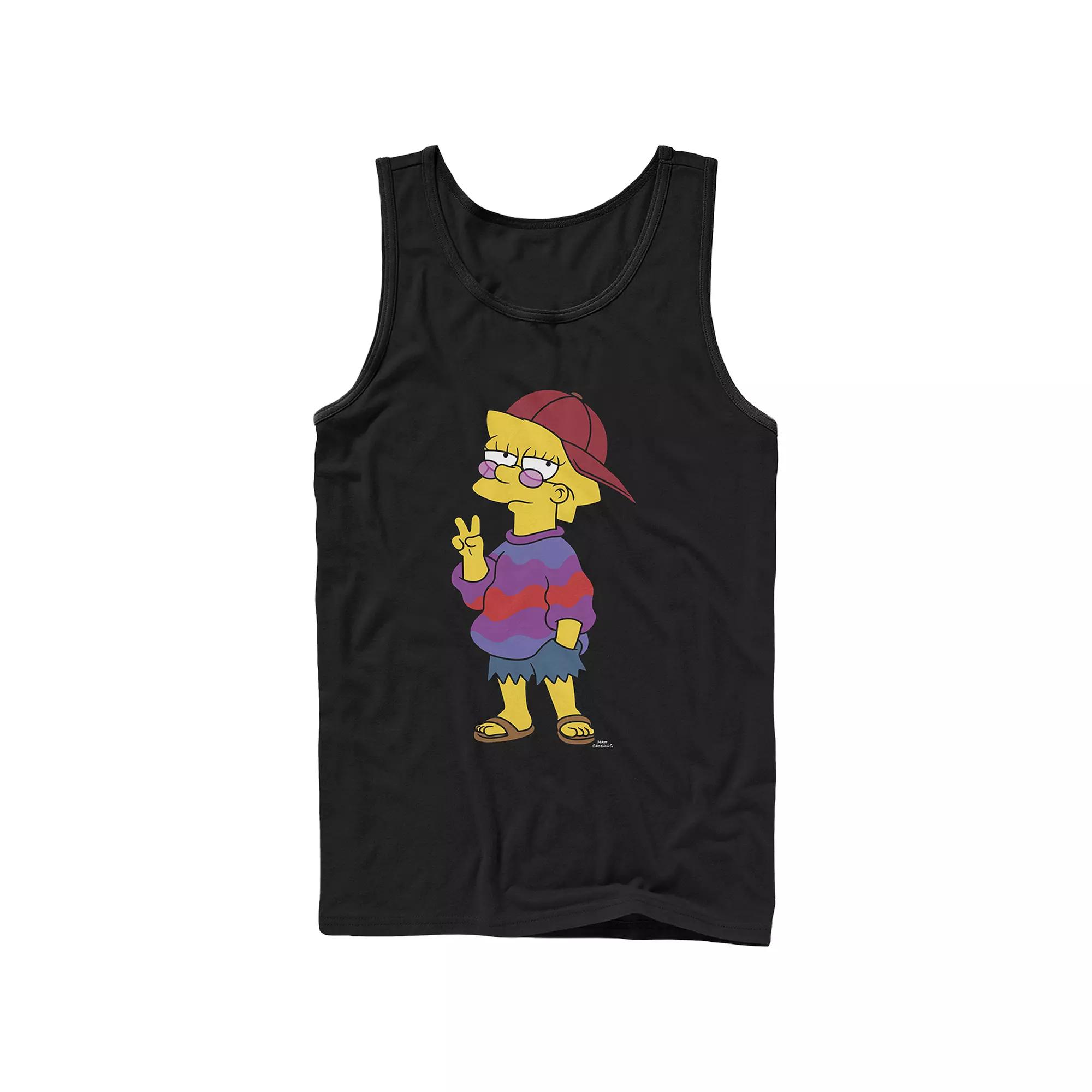 Men's Captain America Smudged Paint Shield Painting Graphic Tank,  Product Image