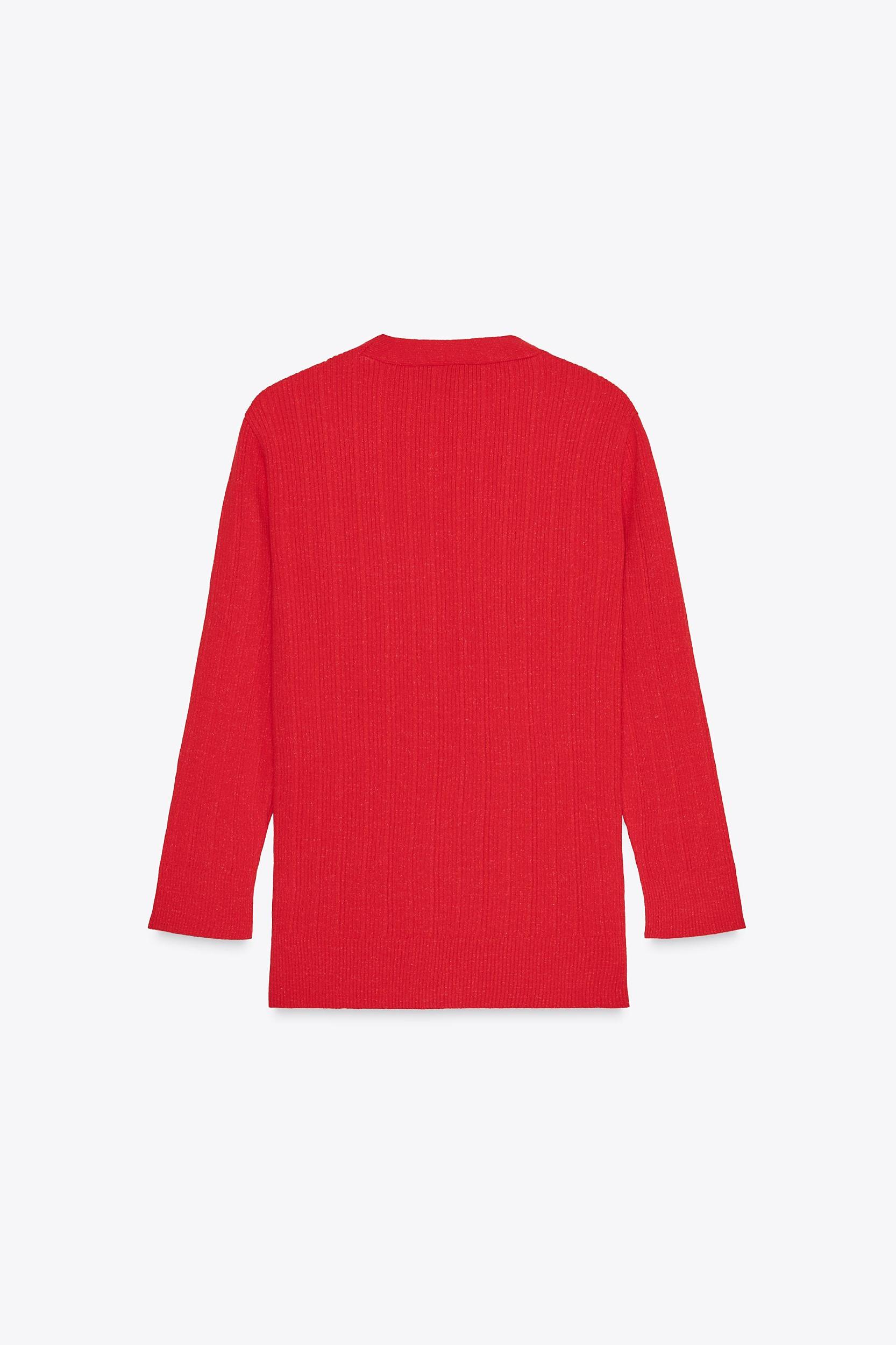 RIBBED KNIT CARDIGAN Product Image