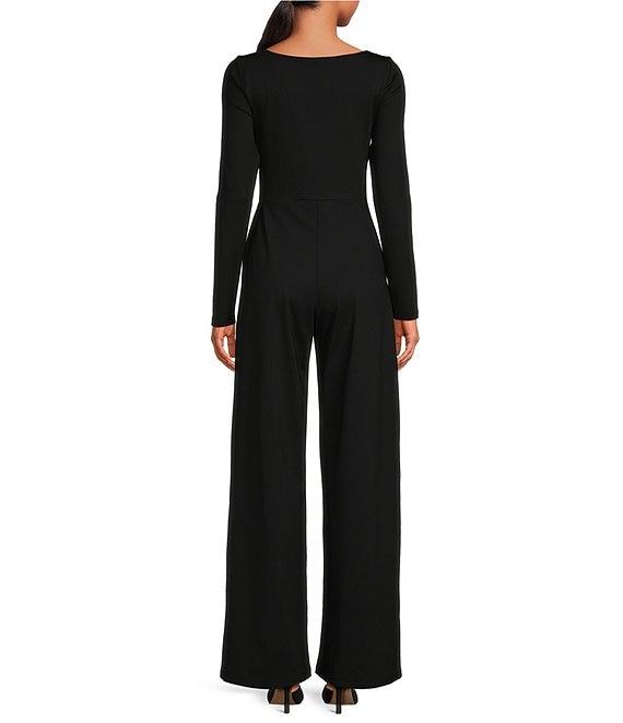 Susana Monaco Sweetheart Neck Long Sleeve Jumpsuit Product Image