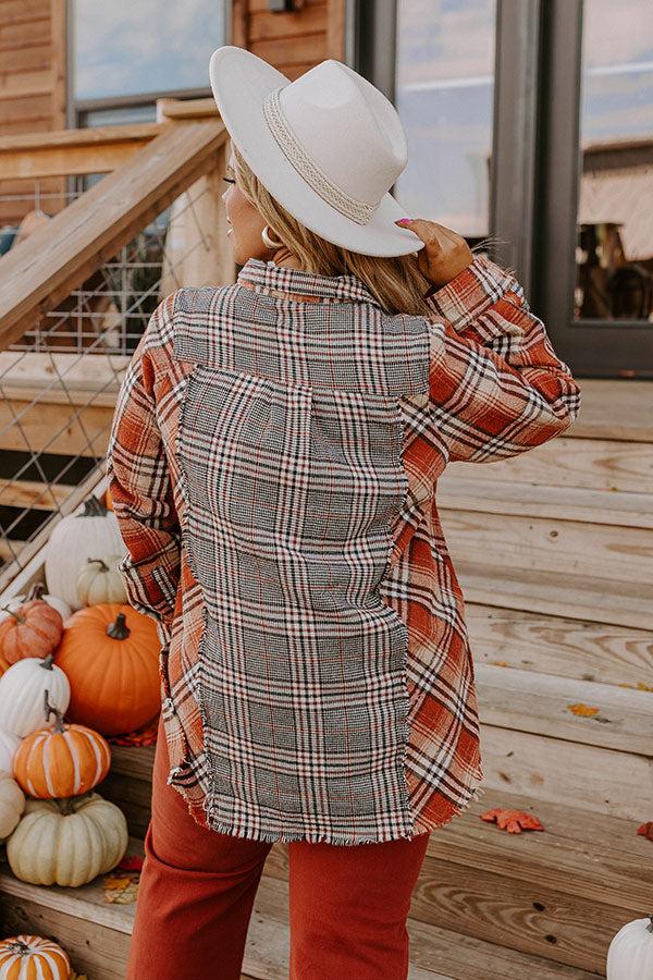 Fall Sunset Flannel Tunic Curves Product Image